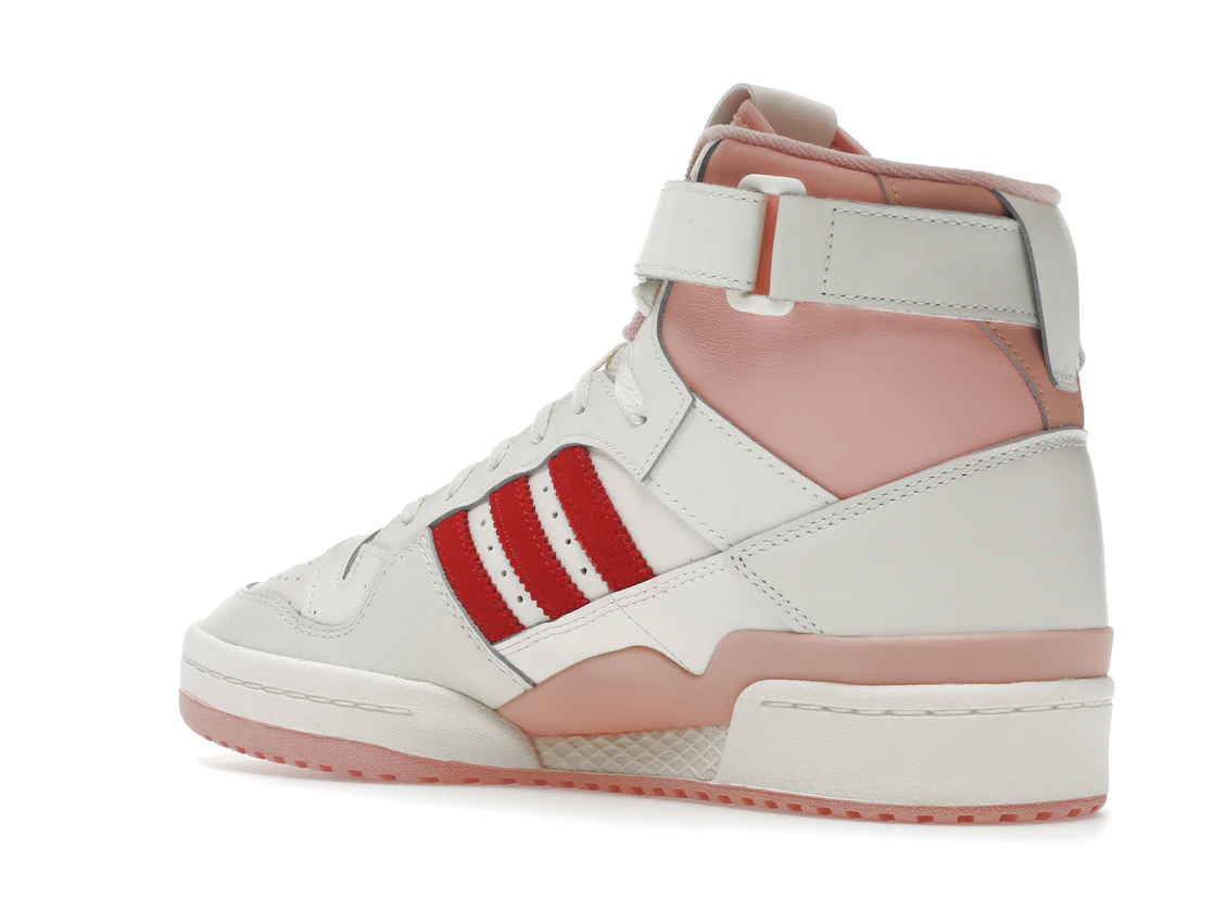 Vue 23 de adidas Forum 84 Hi Off White Pink Red
