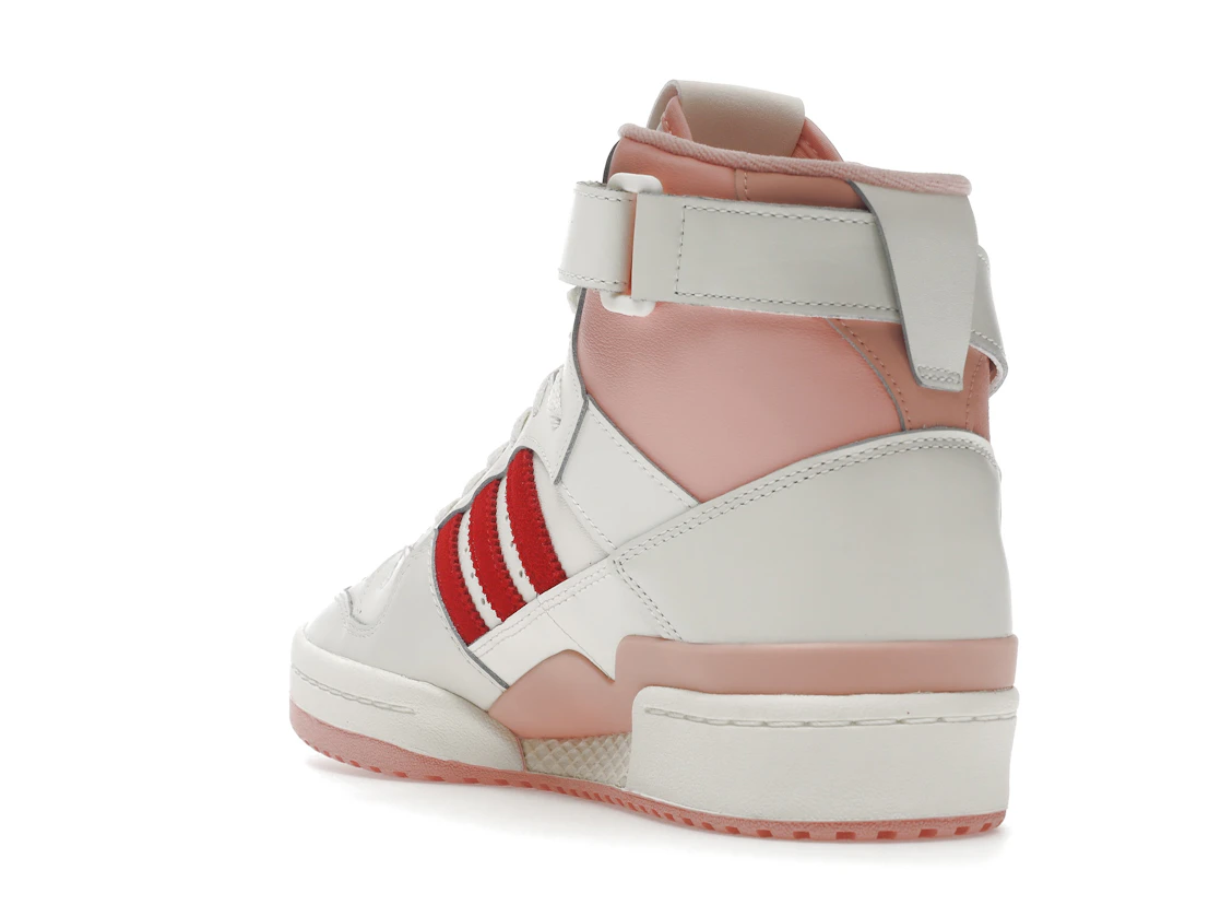 Vue 25 de adidas Forum 84 Hi Off White Pink Red