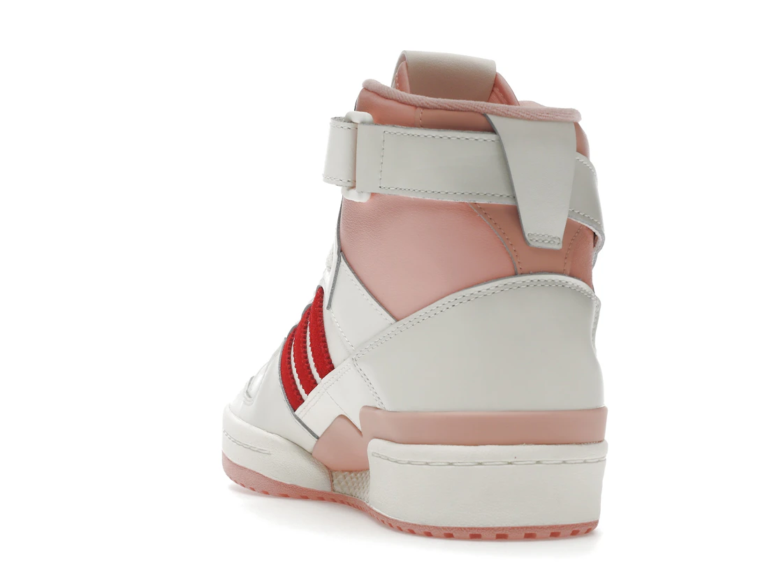 Vue 26 de adidas Forum 84 Hi Off White Pink Red