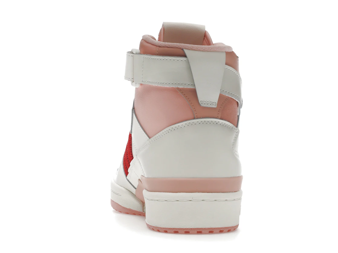 Vue 27 de adidas Forum 84 Hi Off White Pink Red