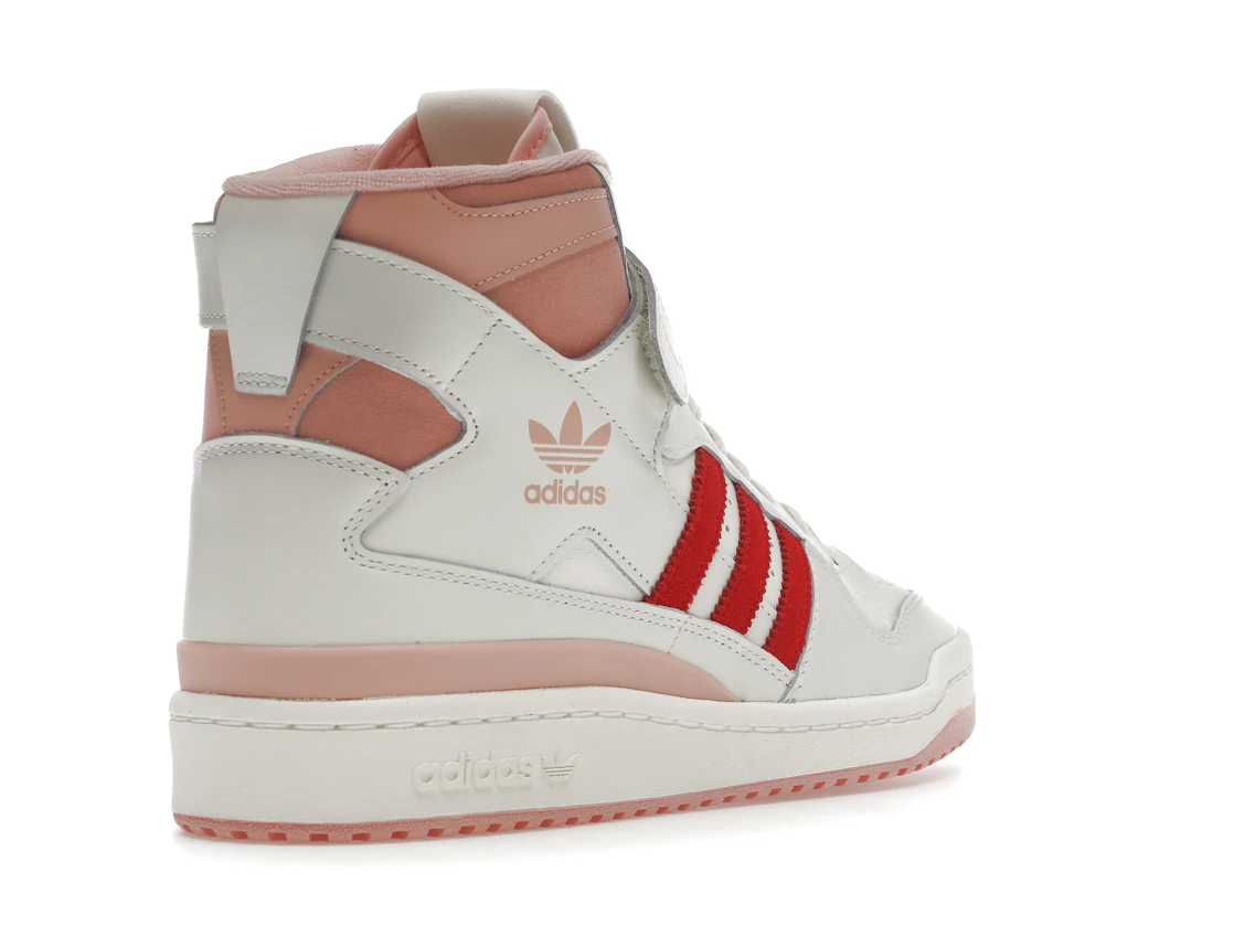 Vue 32 de adidas Forum 84 Hi Off White Pink Red