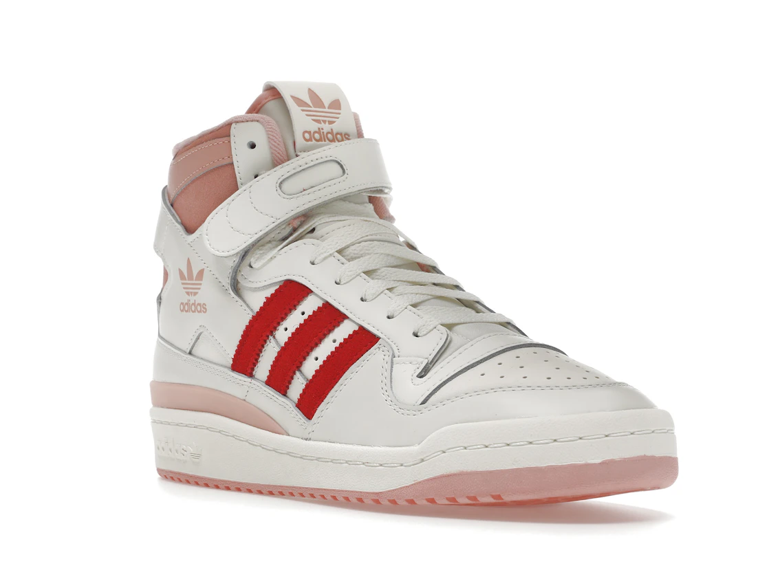 Vue 6 de adidas Forum 84 Hi Off White Pink Red