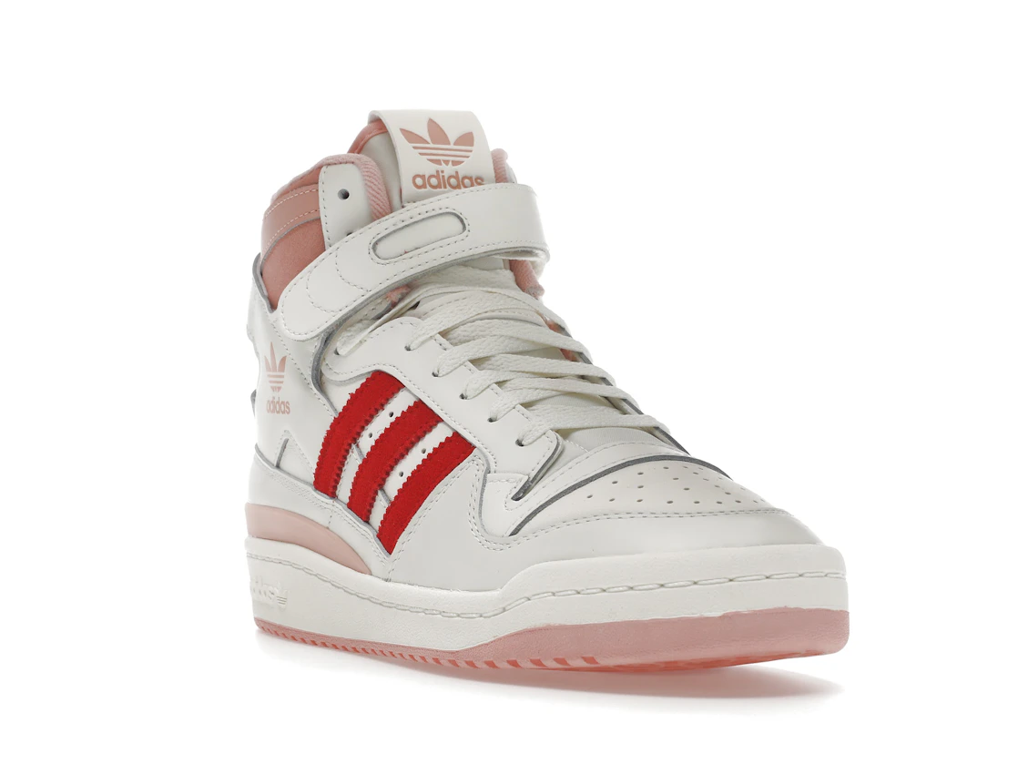 Vue 7 de adidas Forum 84 Hi Off White Pink Red