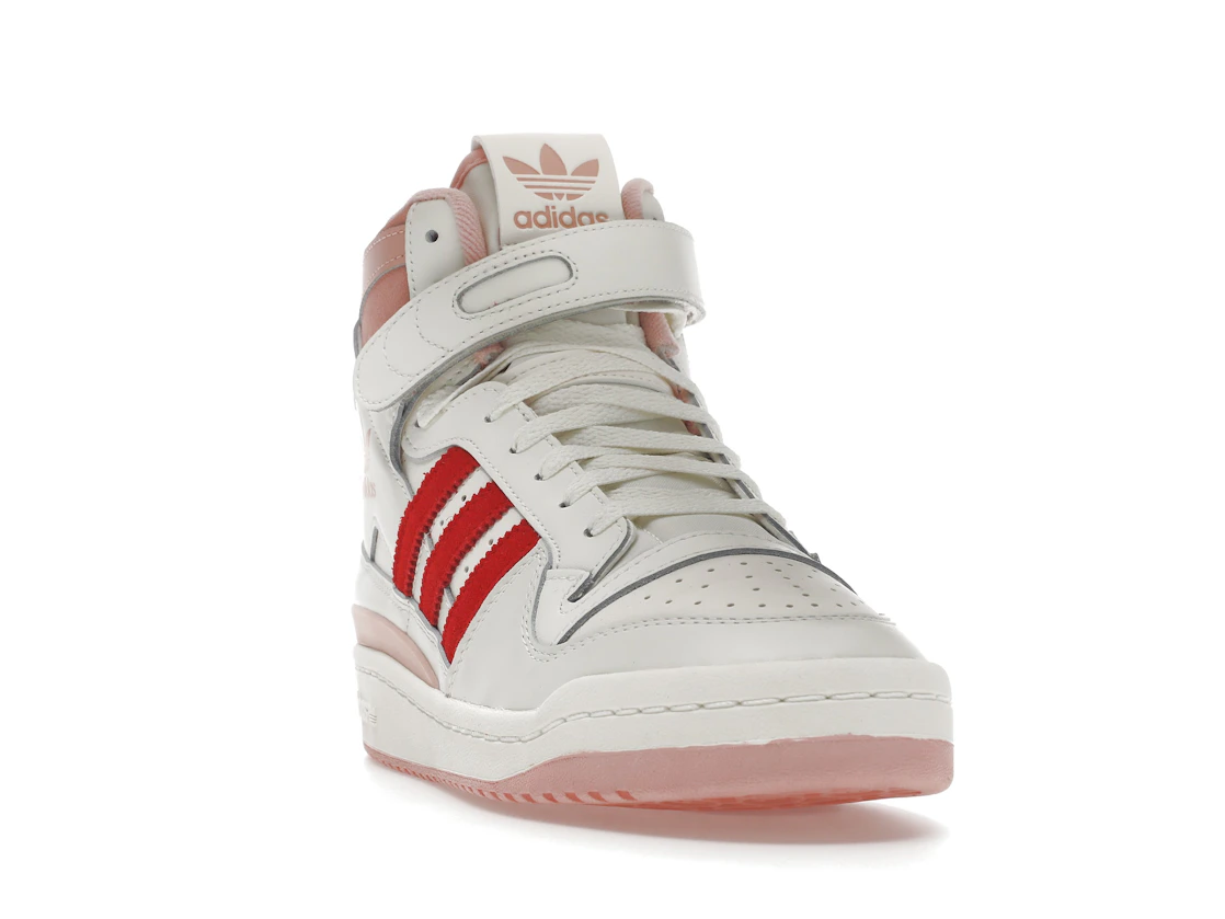 Vue 8 de adidas Forum 84 Hi Off White Pink Red