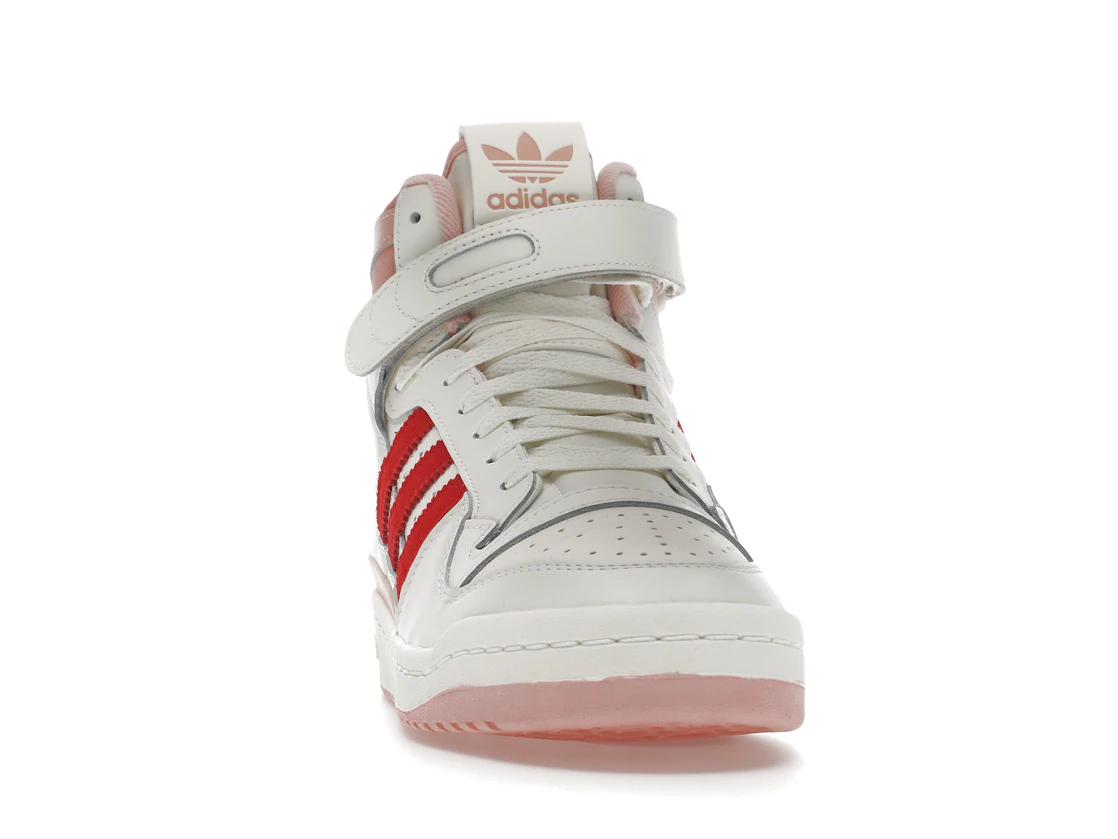 Vue 9 de adidas Forum 84 Hi Off White Pink Red