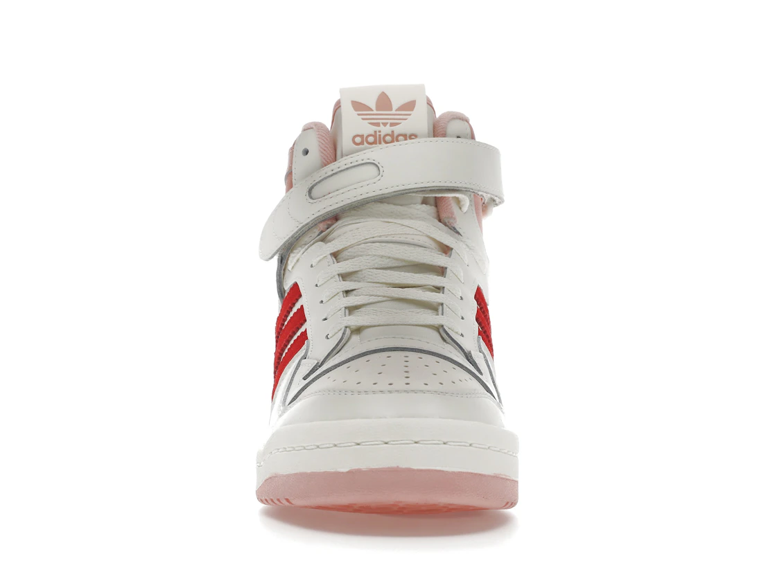 Vue 10 de adidas Forum 84 Hi Off White Pink Red
