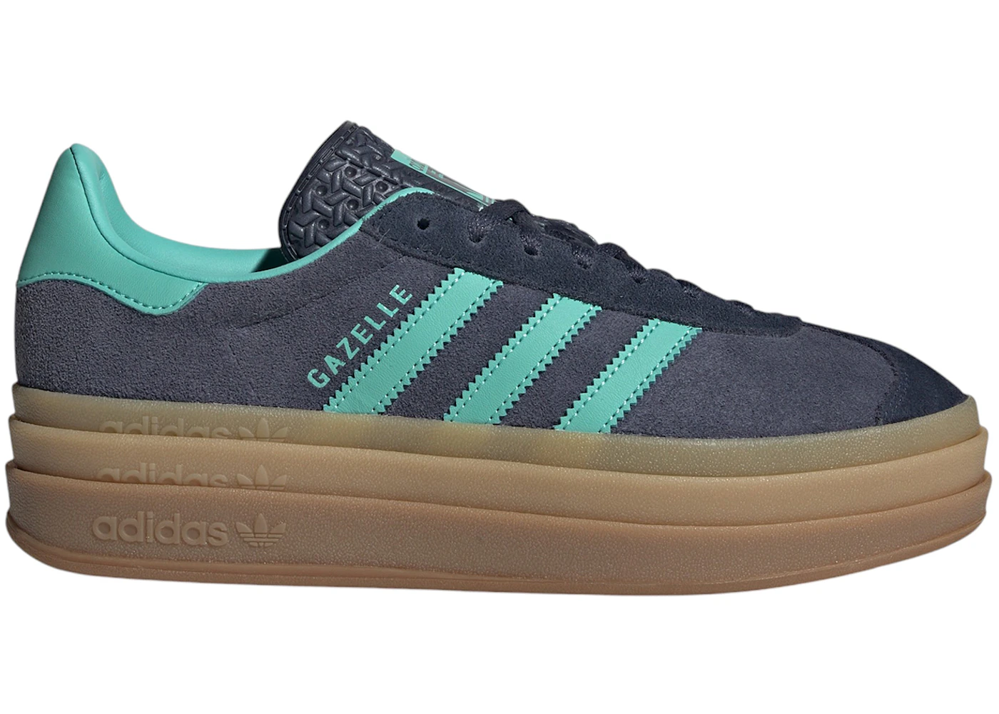 adidas Gazelle Bold Shadow Navy Acid Mint Legend Ink 