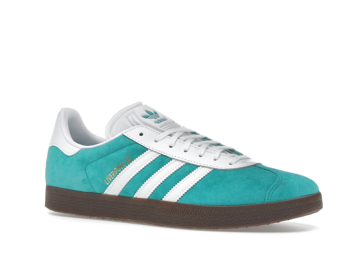 Vue 4 de adidas Gazelle Liverpool FC Third Kit Sea Green
