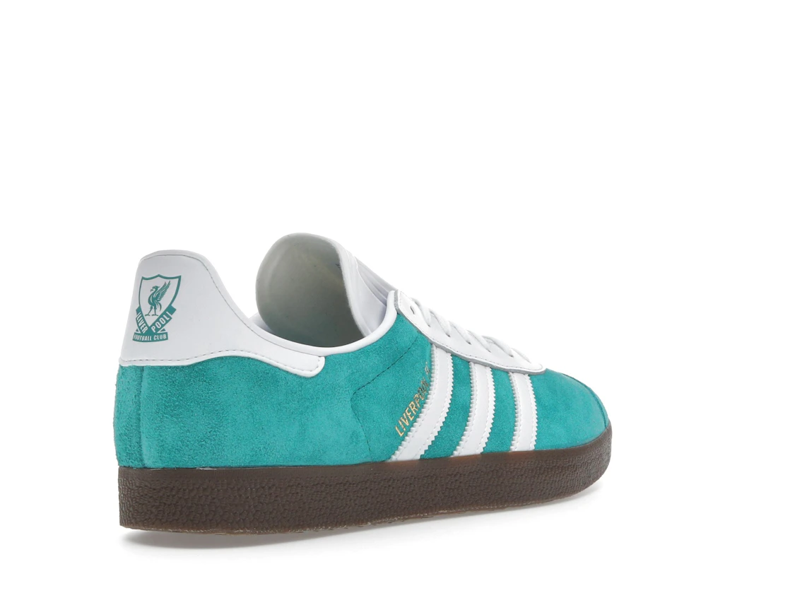 Vue 32 de adidas Gazelle Liverpool FC Third Kit Sea Green