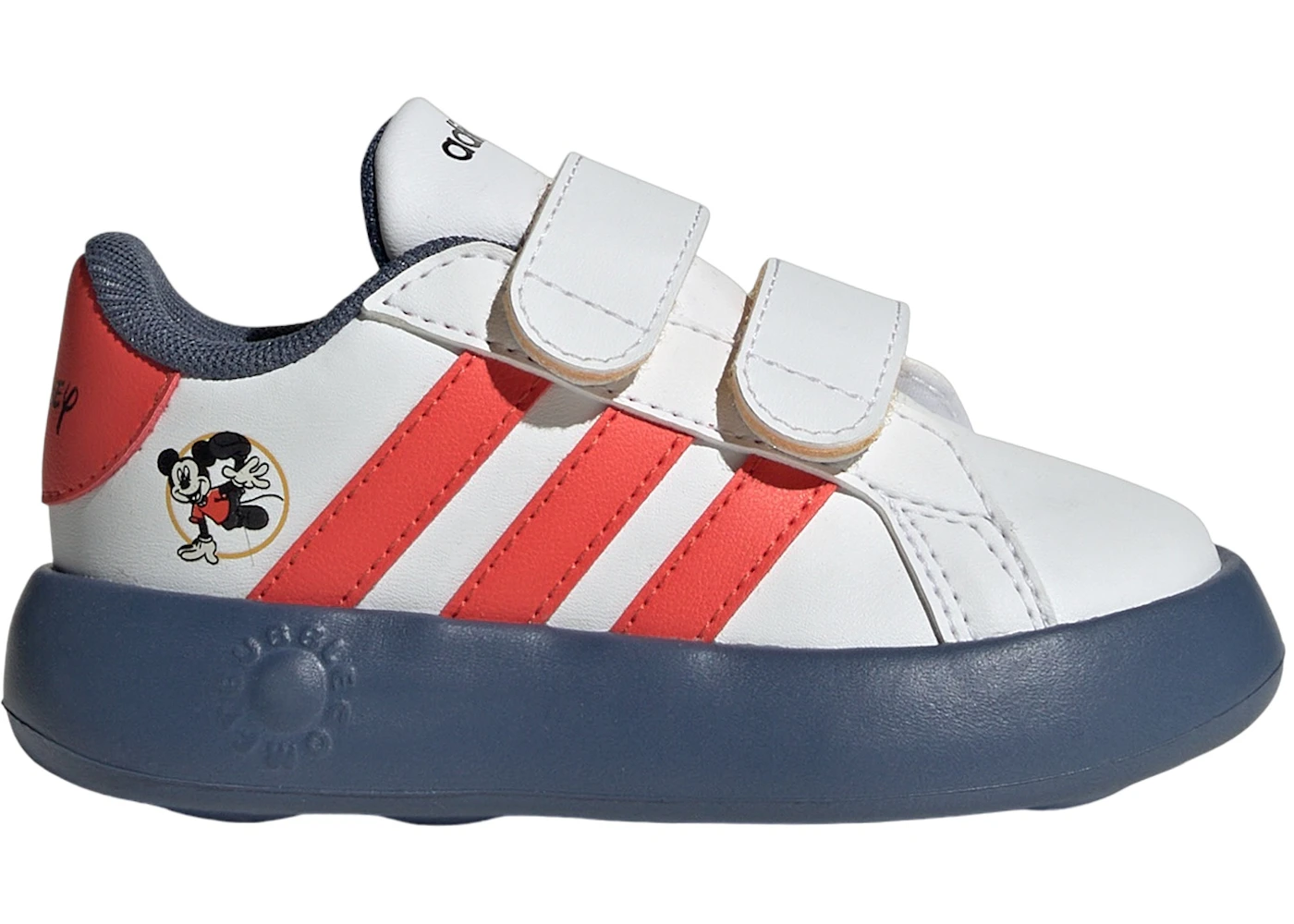 adidas Grand Court 2.0 Disney Mickey Cloud White Bright Red Preloved Ink (TD)