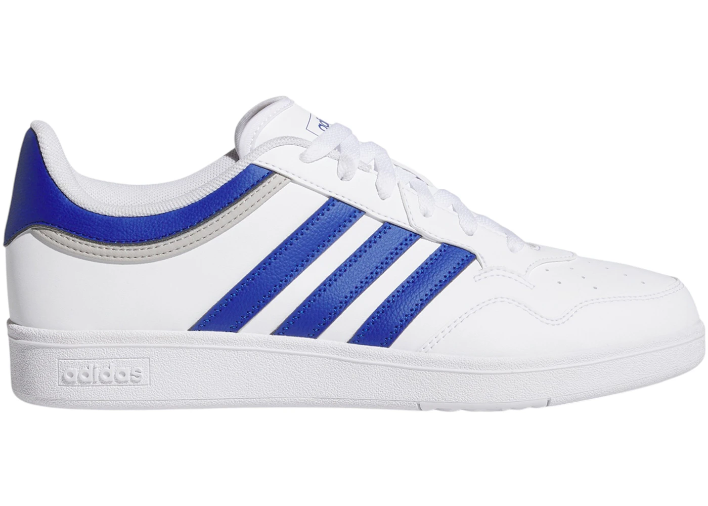 adidas Hoops 4.0 Cloud White Royal Blue Grey Two