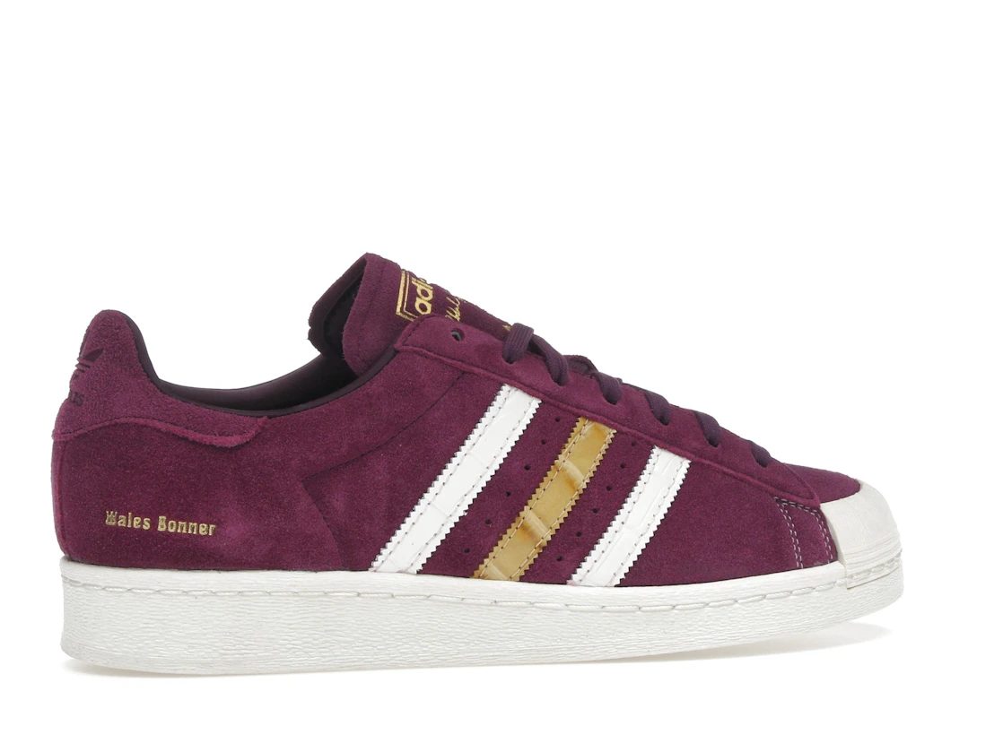 Vue 35 de adidas Jabbar Low Wales Bonner Maroon Oat
