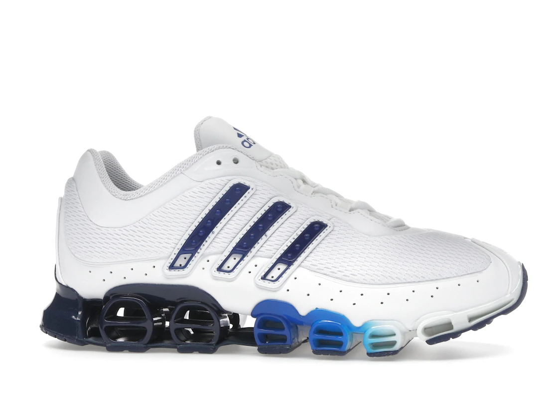 Vue 2 de adidas Megaride Cloud White Dark Blue Royal Blue
