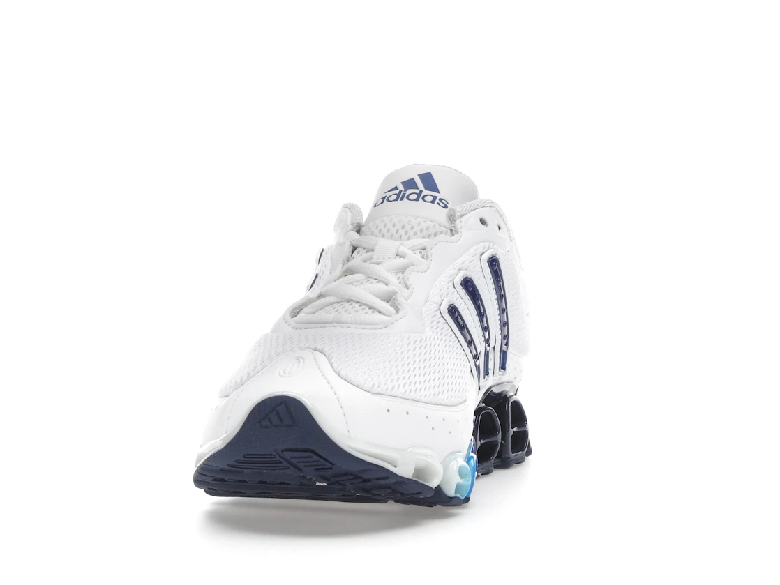 Vue 12 de adidas Megaride Cloud White Dark Blue Royal Blue