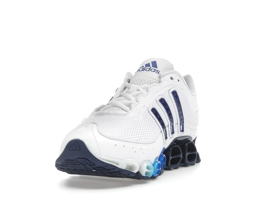 Vue 13 de adidas Megaride Cloud White Dark Blue Royal Blue
