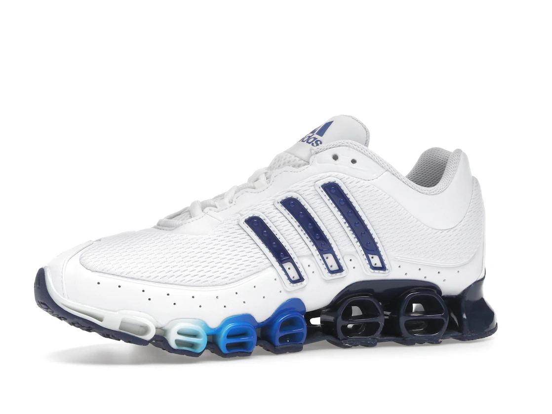 Vue 17 de adidas Megaride Cloud White Dark Blue Royal Blue