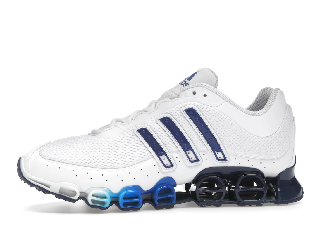 Vue 18 de adidas Megaride Cloud White Dark Blue Royal Blue