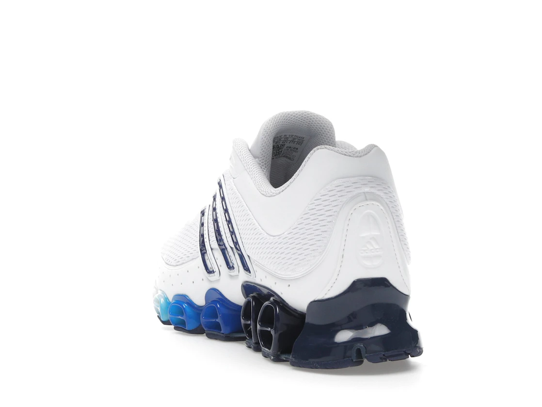Vue 26 de adidas Megaride Cloud White Dark Blue Royal Blue