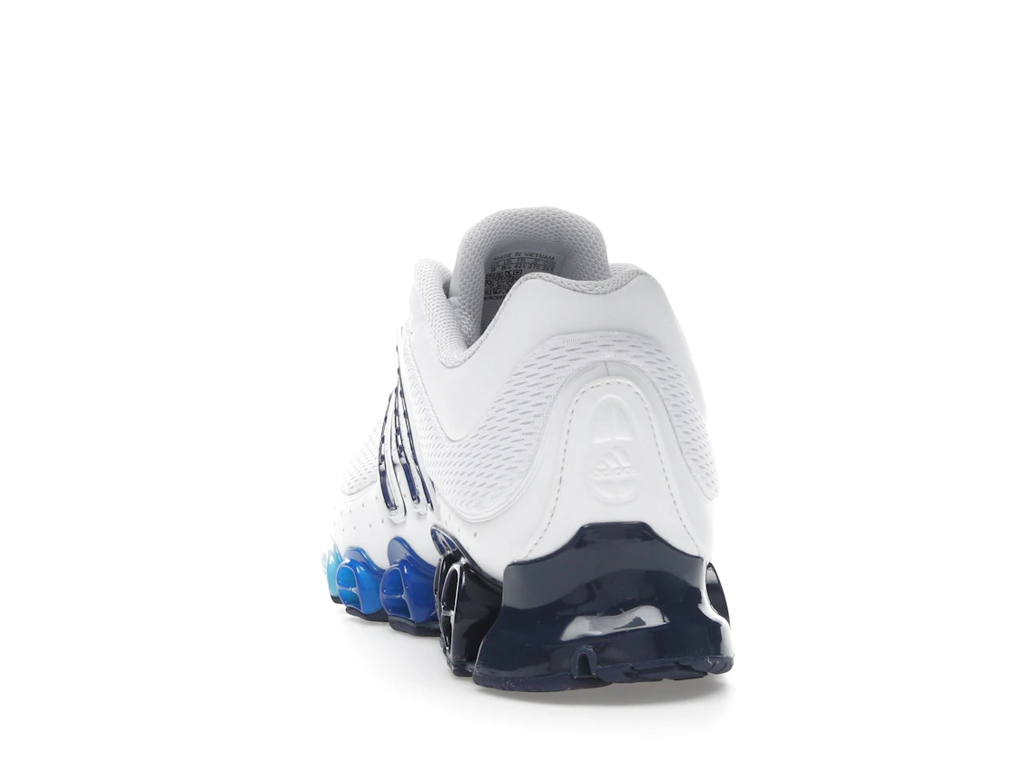 Vue 27 de adidas Megaride Cloud White Dark Blue Royal Blue