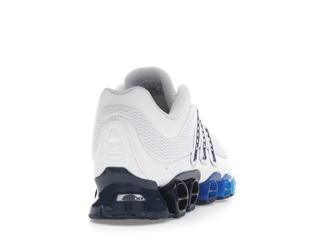 Vue 30 de adidas Megaride Cloud White Dark Blue Royal Blue