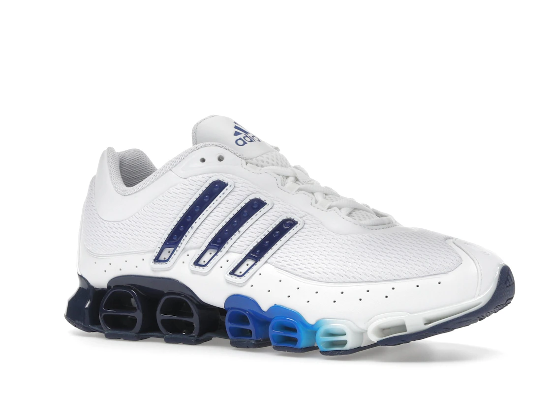 Vue 4 de adidas Megaride Cloud White Dark Blue Royal Blue