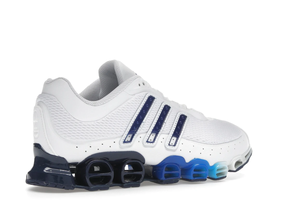 Vue 34 de adidas Megaride Cloud White Dark Blue Royal Blue
