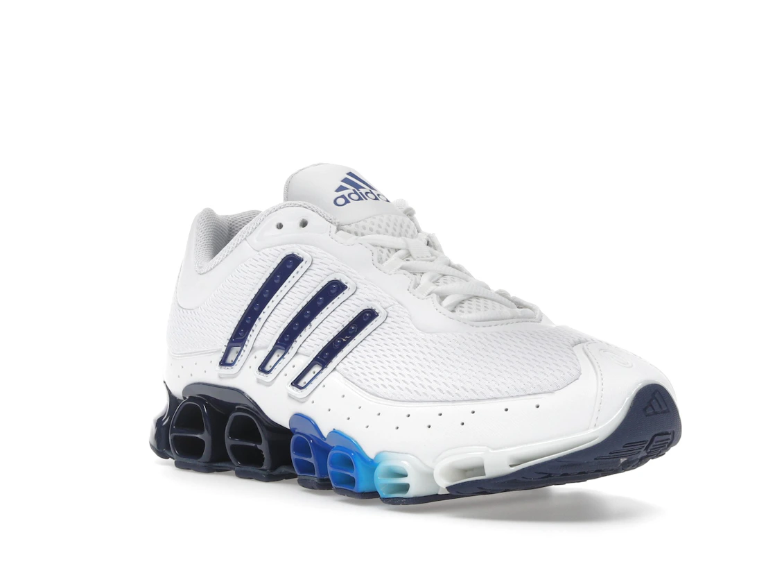 Vue 6 de adidas Megaride Cloud White Dark Blue Royal Blue
