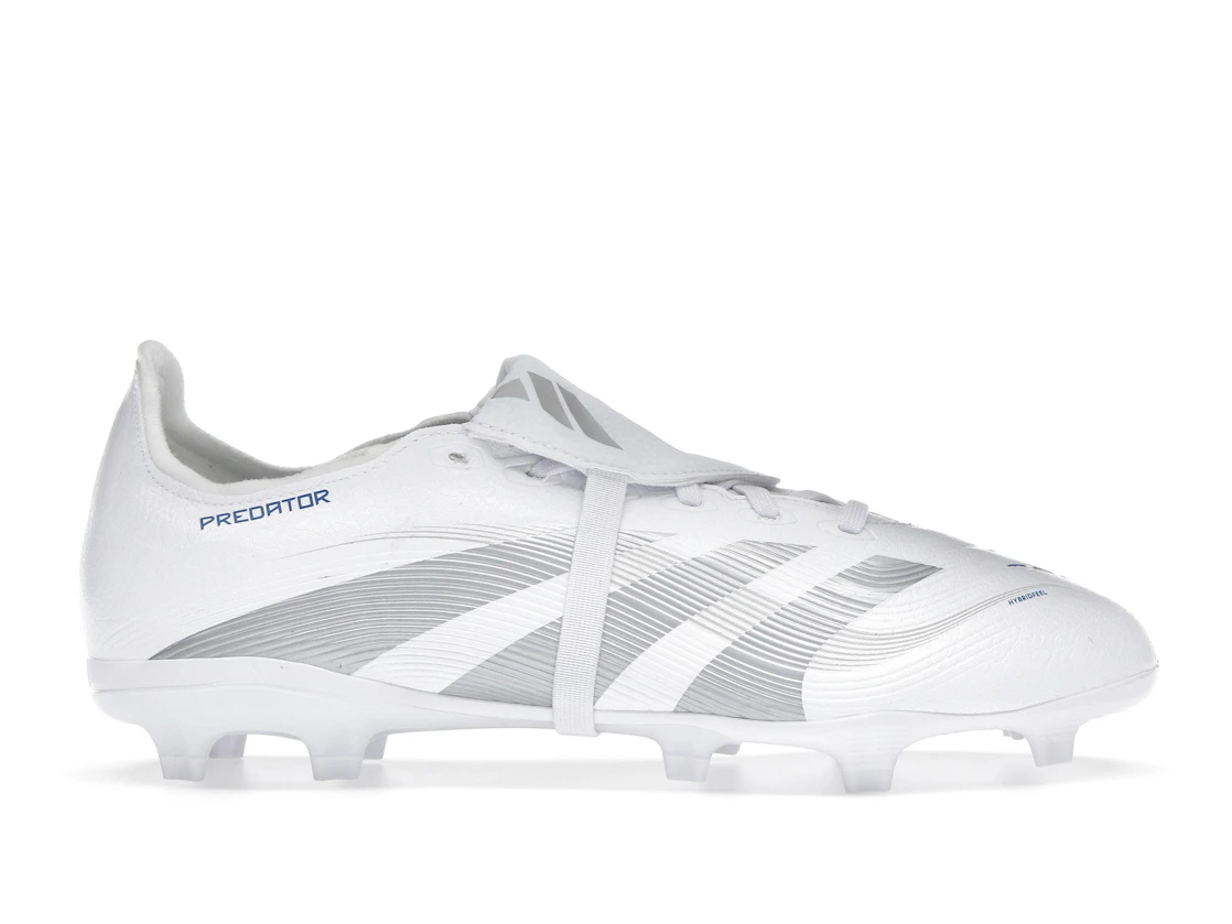 Vue 1 de adidas Predator League Fold-Over Tongue FG/MG Cloud White Silver Metallic Bright Royal