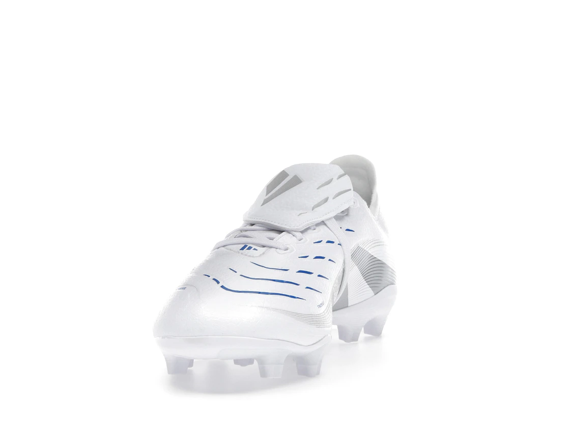 Vue 12 de adidas Predator League Fold-Over Tongue FG/MG Cloud White Silver Metallic Bright Royal