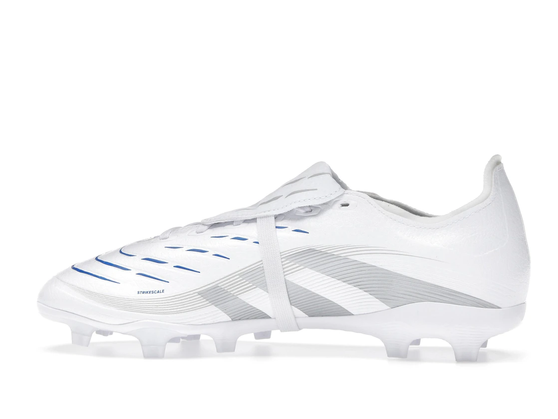 Vue 20 de adidas Predator League Fold-Over Tongue FG/MG Cloud White Silver Metallic Bright Royal