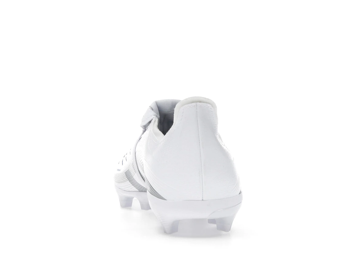 Vue 27 de adidas Predator League Fold-Over Tongue FG/MG Cloud White Silver Metallic Bright Royal