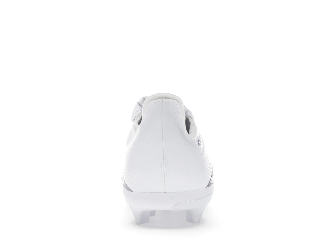 Vue 28 de adidas Predator League Fold-Over Tongue FG/MG Cloud White Silver Metallic Bright Royal