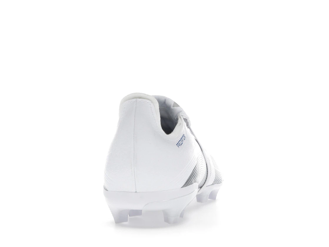 Vue 29 de adidas Predator League Fold-Over Tongue FG/MG Cloud White Silver Metallic Bright Royal