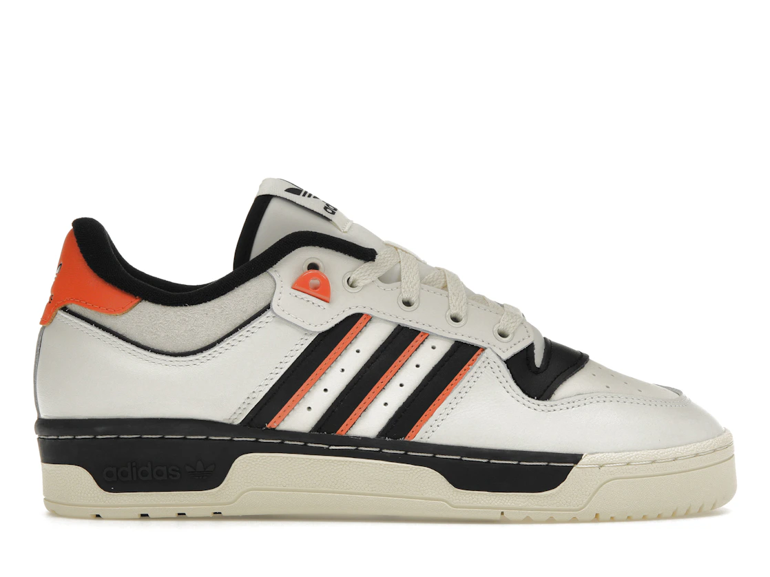 Vue 1 de adidas Rivalry 86 Low White Black Semi Impact Orange