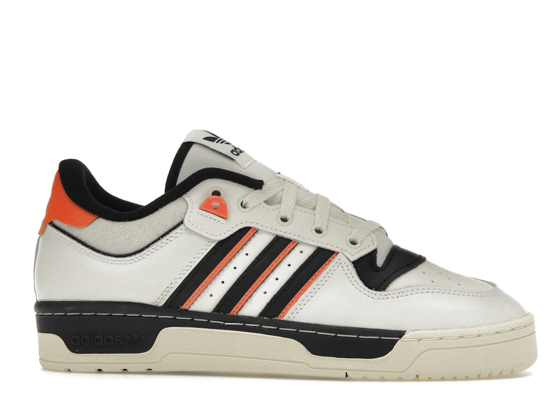 Vue 2 de adidas Rivalry 86 Low White Black Semi Impact Orange