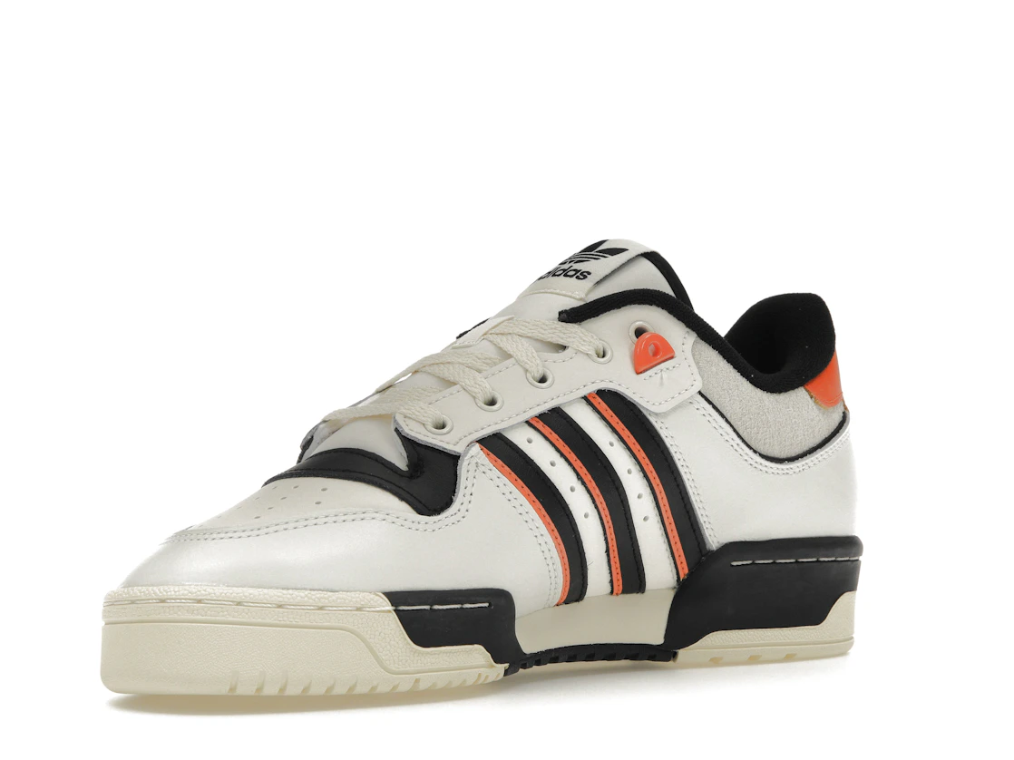 Vue 15 de adidas Rivalry 86 Low White Black Semi Impact Orange