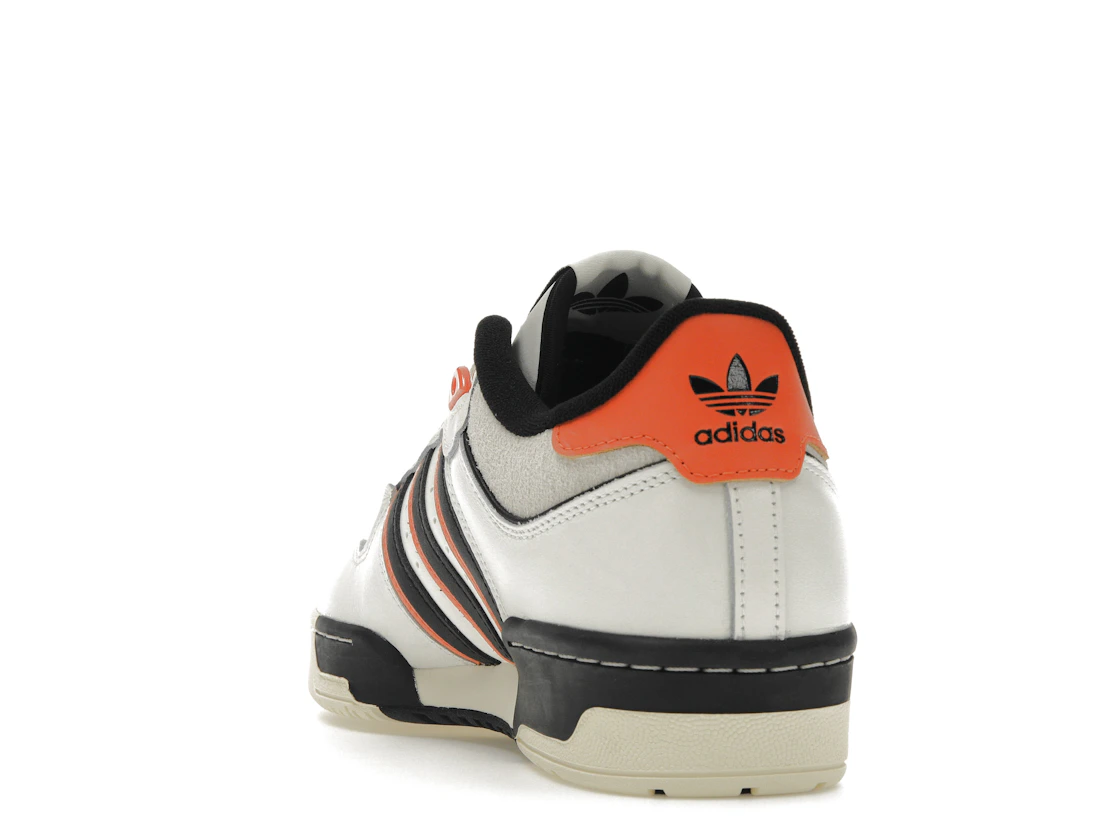 Vue 26 de adidas Rivalry 86 Low White Black Semi Impact Orange
