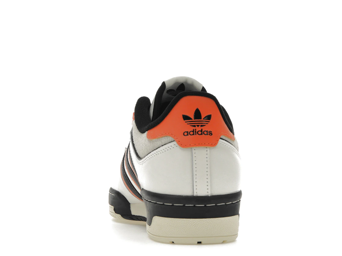 Vue 27 de adidas Rivalry 86 Low White Black Semi Impact Orange