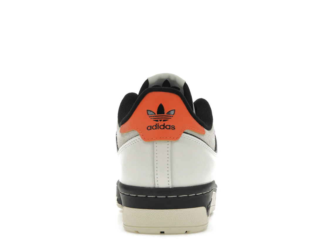 Vue 28 de adidas Rivalry 86 Low White Black Semi Impact Orange
