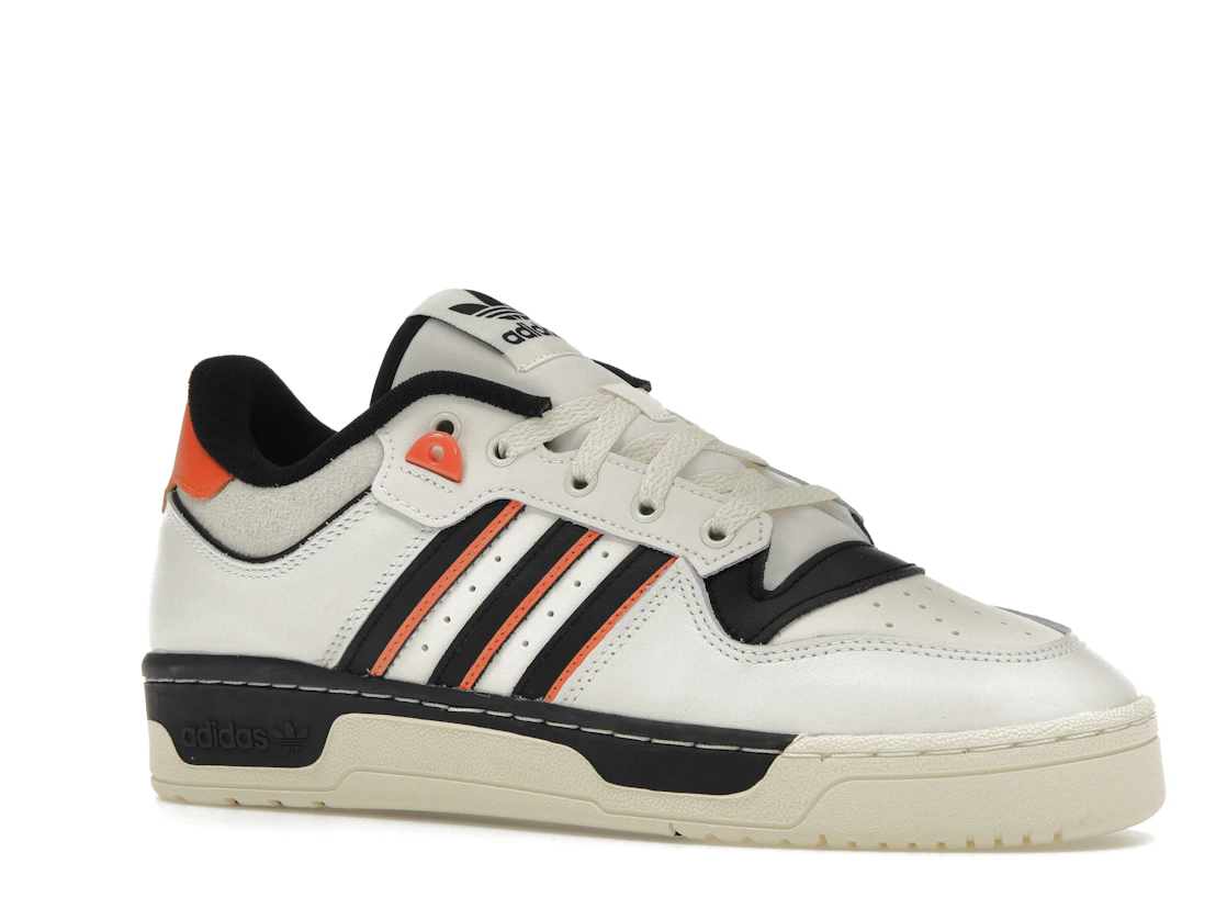 Vue 4 de adidas Rivalry 86 Low White Black Semi Impact Orange