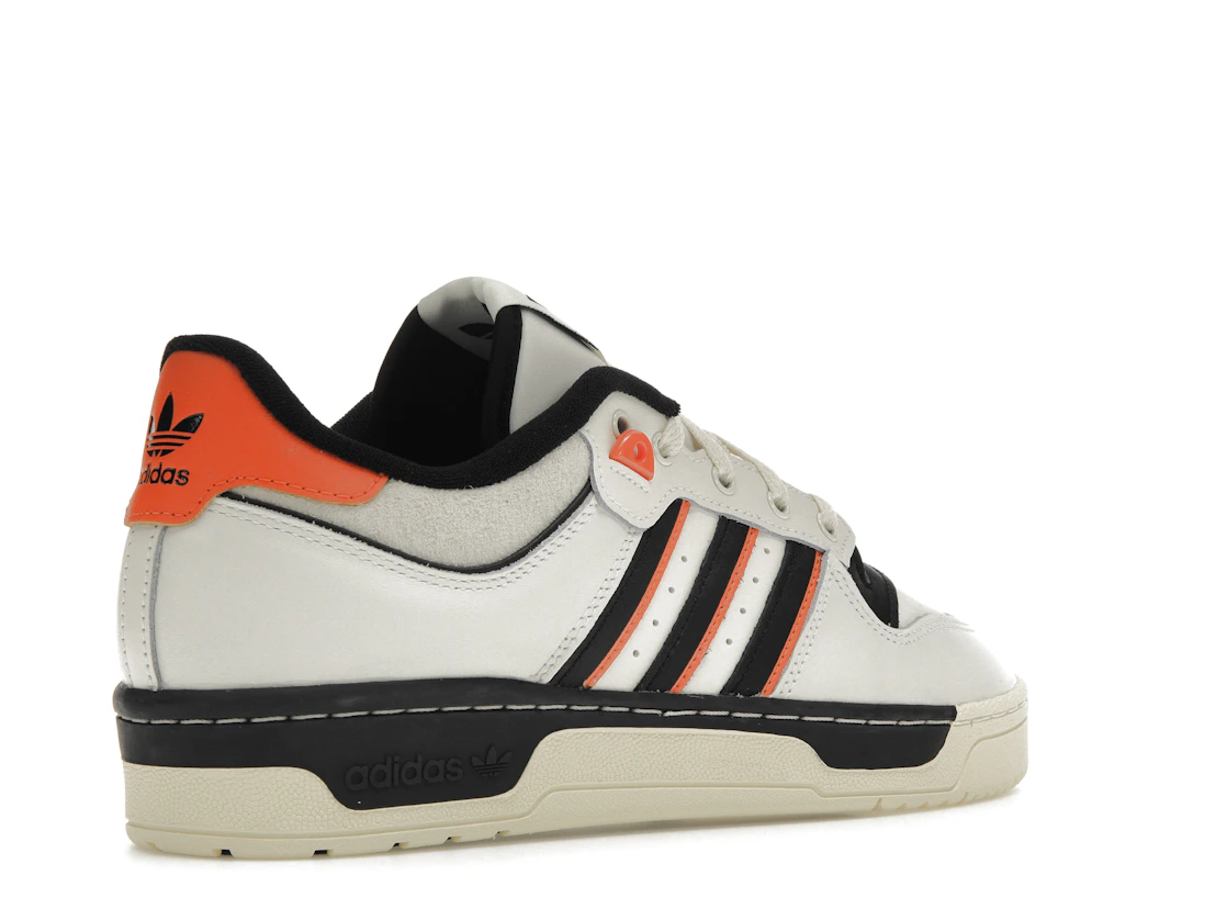 Vue 33 de adidas Rivalry 86 Low White Black Semi Impact Orange
