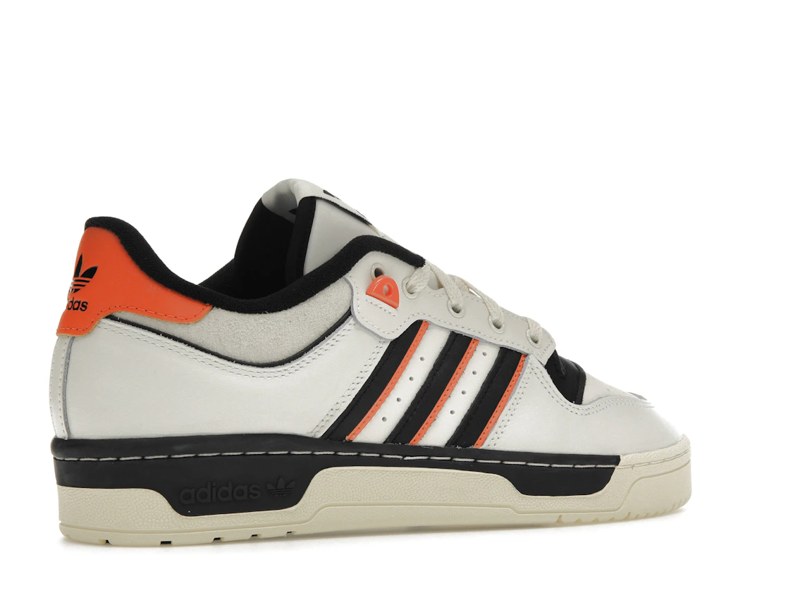 Vue 34 de adidas Rivalry 86 Low White Black Semi Impact Orange
