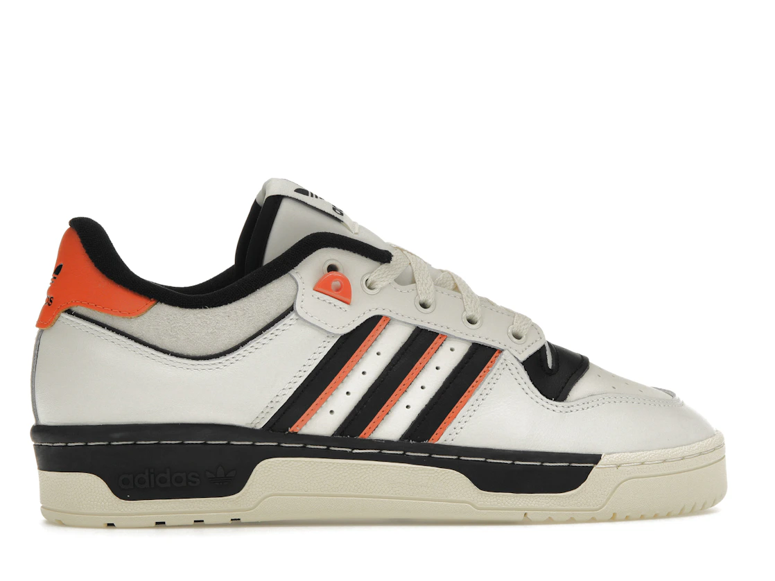 Vue 36 de adidas Rivalry 86 Low White Black Semi Impact Orange