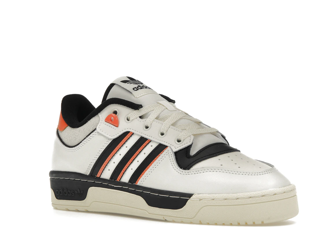 Vue 5 de adidas Rivalry 86 Low White Black Semi Impact Orange