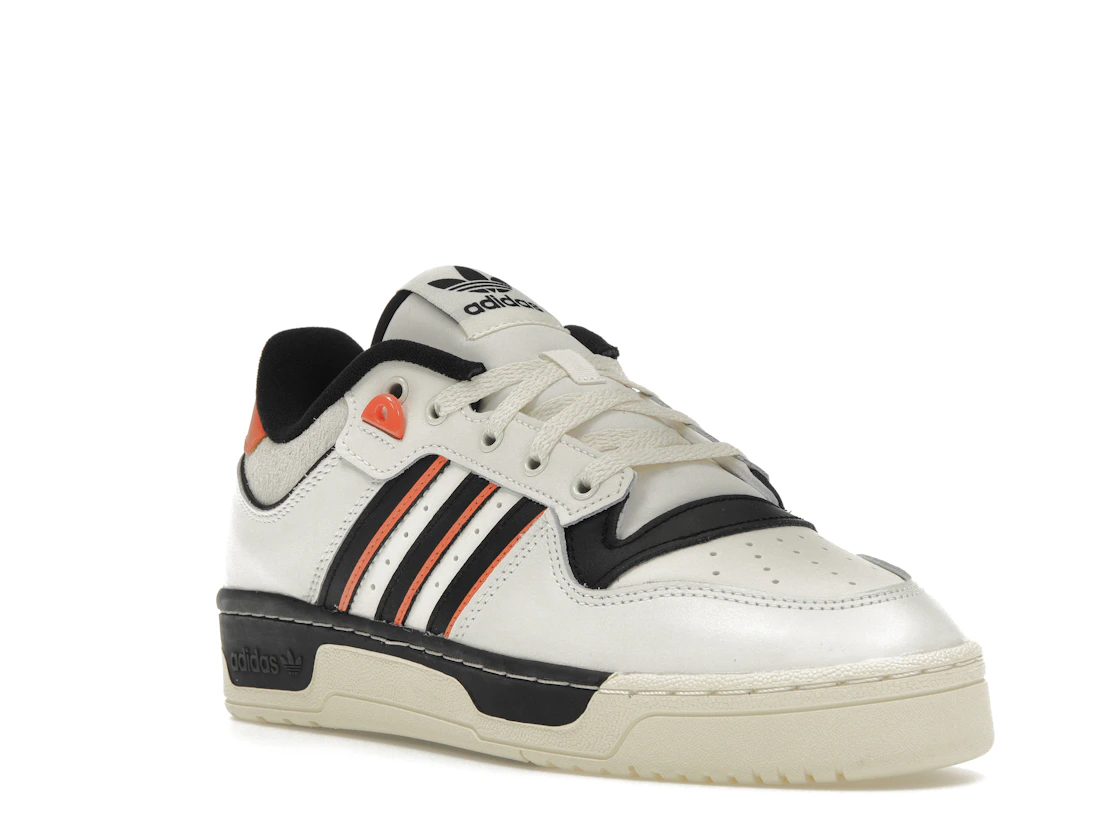 Vue 6 de adidas Rivalry 86 Low White Black Semi Impact Orange