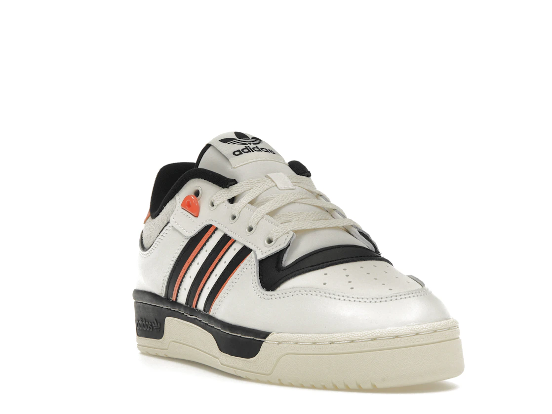 Vue 7 de adidas Rivalry 86 Low White Black Semi Impact Orange