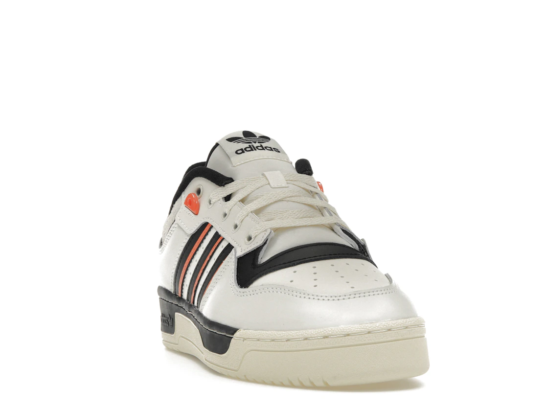Vue 8 de adidas Rivalry 86 Low White Black Semi Impact Orange