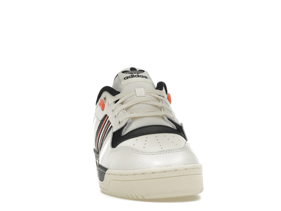 Vue 9 de adidas Rivalry 86 Low White Black Semi Impact Orange