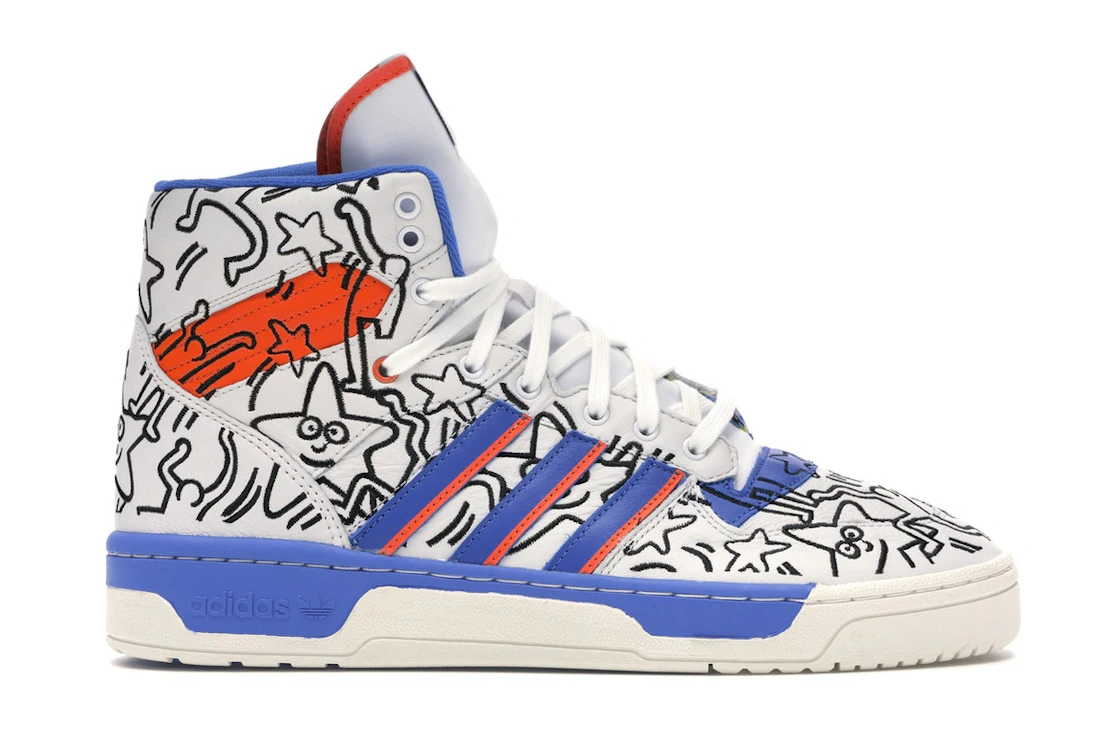 Vue 1 de adidas Rivalry Hi Keith Haring