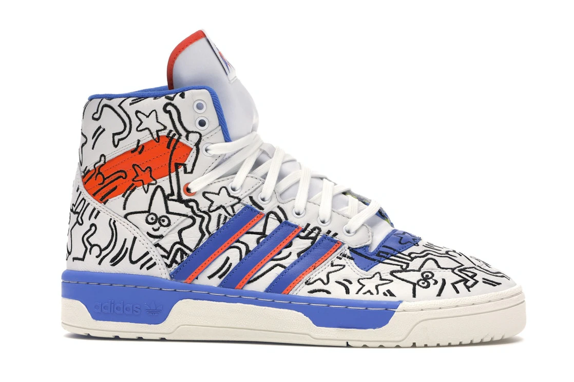 Vue 2 de adidas Rivalry Hi Keith Haring